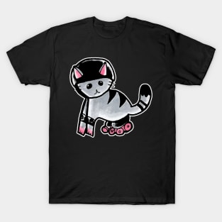 Gray Roller Cat T-Shirt